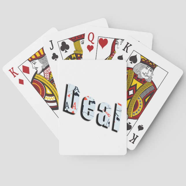 Baraja De Cartas Trato: Logo De Poker Picture Hecho Desde Aces, (Reverso)