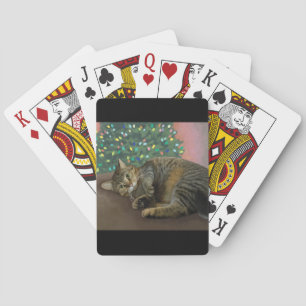 Baraja De Cartas Travesura Alegre - Gatito de Navidad  