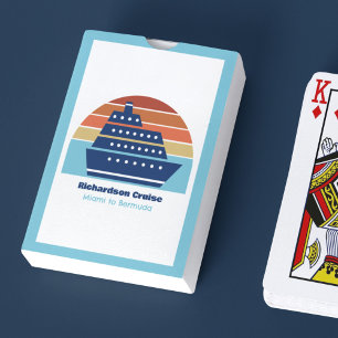 Baraja De Cartas Trayecto de la familia de cruceros Cute Cruise Tra