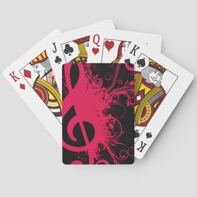 Baraja De Cartas Treble Clef (Reverso)