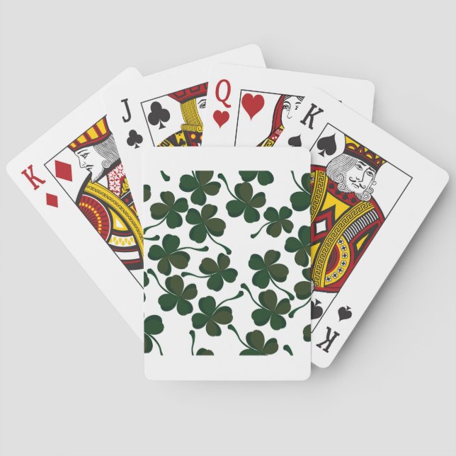 Baraja De Cartas trébol afortunado (Reverso)