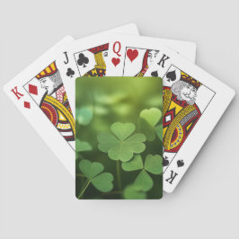 Baraja De Cartas Trébol de Cuatro Hojas Afortunado