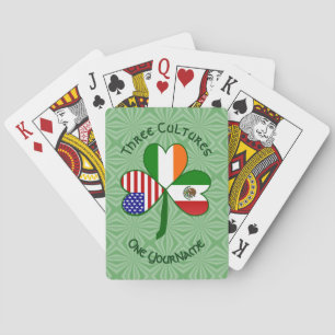 Baraja De Cartas Trébol de cuatro hojas personalizado México Irland