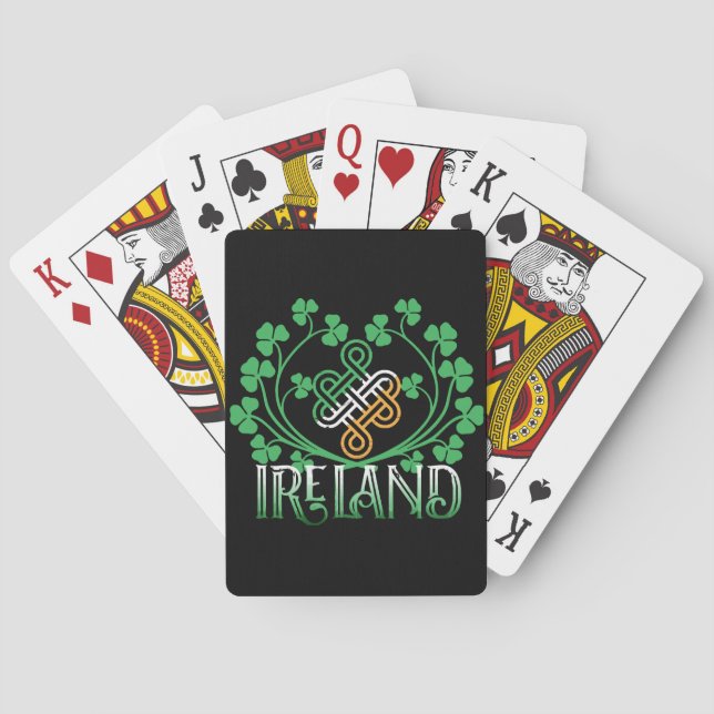 BARAJA DE CARTAS TRÉBOL DE IRLANDA (Reverso)