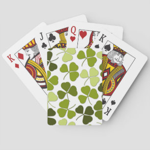Baraja De Cartas Trébol verde en una variedad de tonos