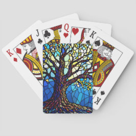 Baraja De Cartas Tree of Life Shattered Glass Mosaic