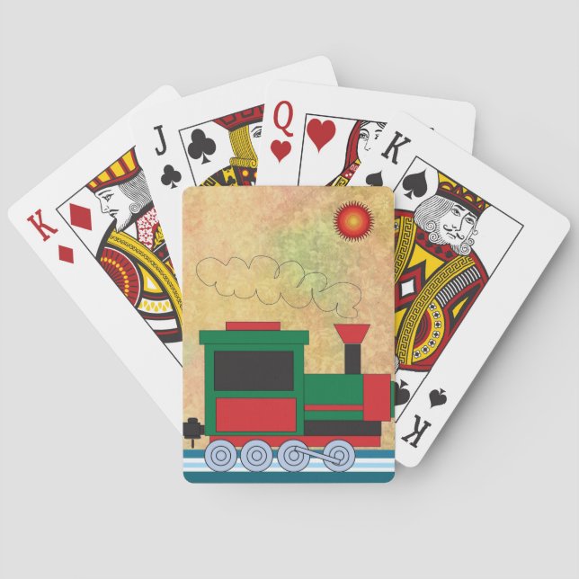Baraja De Cartas Tren (Reverso)