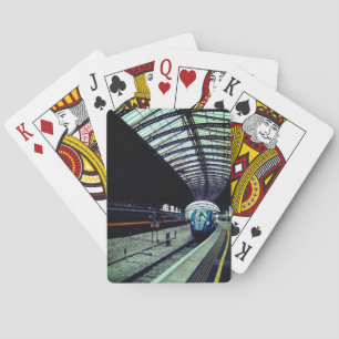 Baraja De Cartas Tren azul