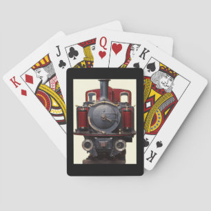 Baraja De Cartas Tren Azul y Rojo 