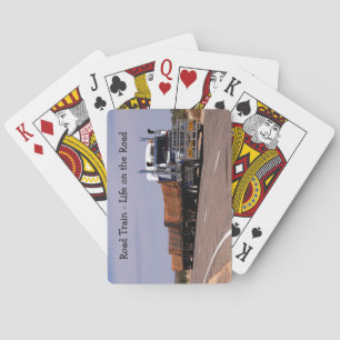 Baraja De Cartas Tren de carretera Vida en la carretera Semi Camión