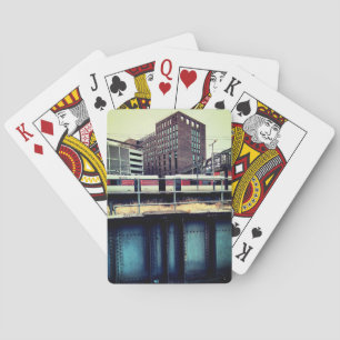 Baraja De Cartas Tren , en la estación