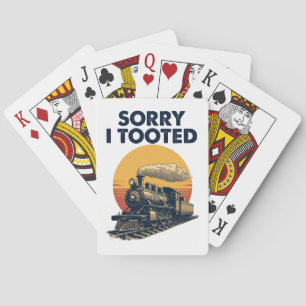 Baraja De Cartas Tren Lamento Haber Tomado El Ferrocarril Funny Loc