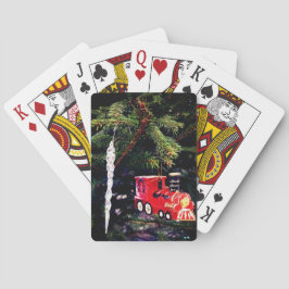 Baraja De Cartas Tren rojo y círculo