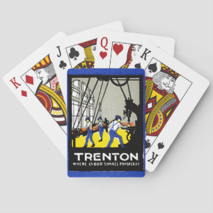 Baraja De Cartas Trenton de Nueva Jersey de 1915