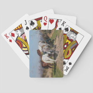 Baraja De Cartas Tres caballos sementales (por Rosa Bonheur)