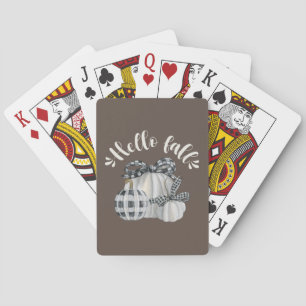 Baraja De Cartas Tres Calabaza Hola Caída