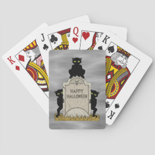 Baraja De Cartas Tres duendes Feliz Halloween