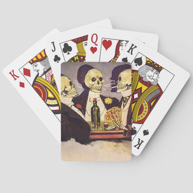 Baraja De Cartas Tres esqueletos (Reverso)