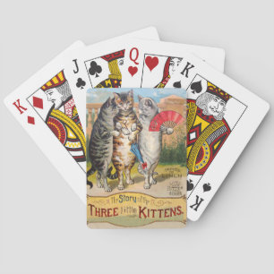 Baraja De Cartas Tres Gatitos Ilustración de Mamá Oca