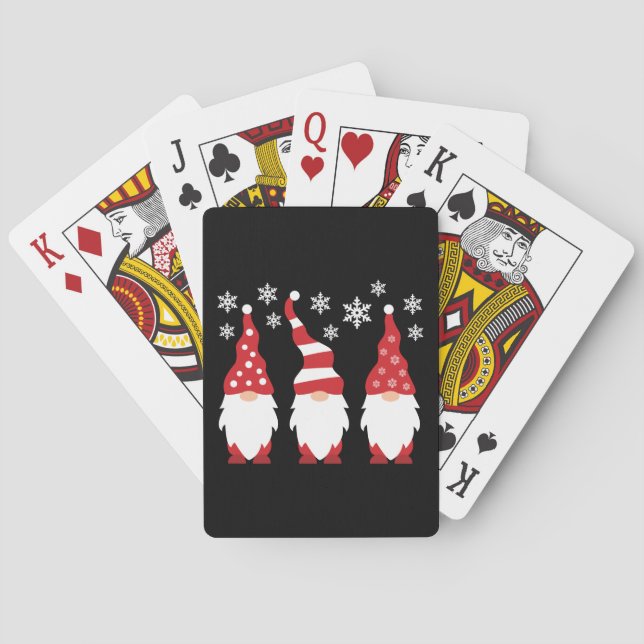 Baraja De Cartas Tres Gnomes Para Las Fiestas (Reverso)