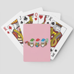 Baraja De Cartas Tres graciosos Navidades Gnome Owes