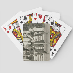 Baraja De Cartas Tres mujeres a principios de 1900 (foto b/n)