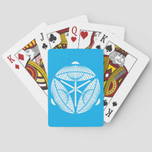 Baraja De Cartas Tres paraguas japoneses abiertos