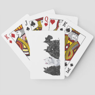 Baraja De Cartas Tres Scotties y un Westie