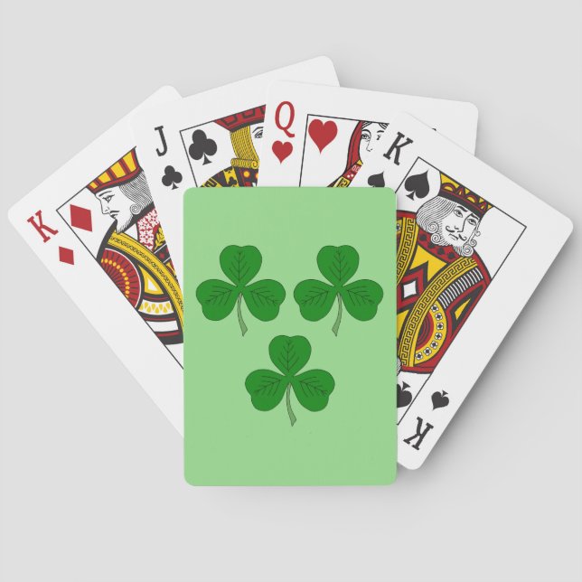 Baraja De Cartas Tres Shamrock (Reverso)