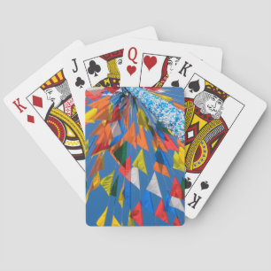 Baraja De Cartas Triangle Flag Decoration