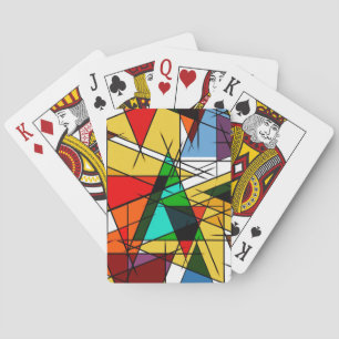 Baraja De Cartas Triángulo moderno geométrico colorido