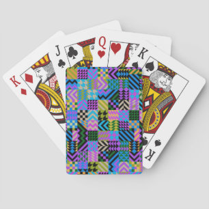 Baraja De Cartas Tribal Folk Art - Blue