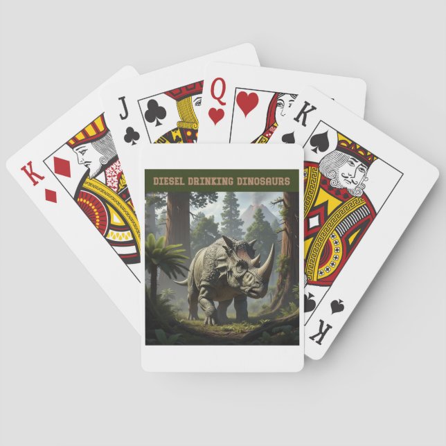 Baraja De Cartas Triceratops furtivos (Reverso)