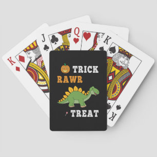 Baraja De Cartas Trick Rawr Tret Cute Halloween Stegosaurus Dino