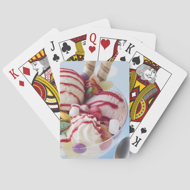 Baraja De Cartas Trío del helado y del helado dulce (Reverso)