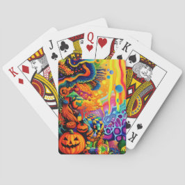 Baraja De Cartas Trippy Halloween