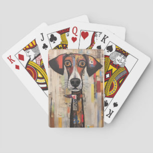 Baraja De Cartas Triste Mutt grandes ojos pintados