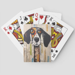 Baraja De Cartas Triste Mutt grandes ojos pintados