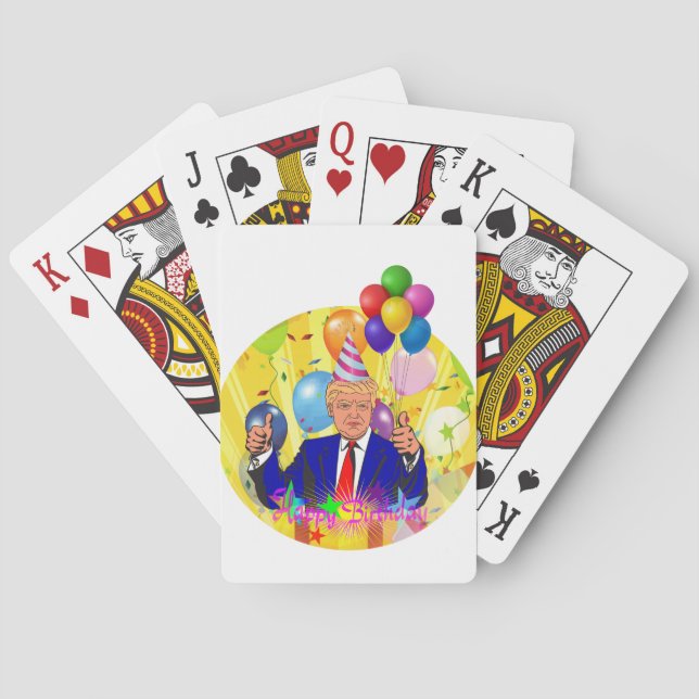 Baraja De Cartas triunfo feliz de cumpleaños (Reverso)