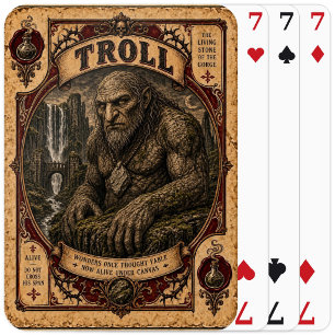 Baraja De Cartas Troll, Monstruos de Circo Antiguos