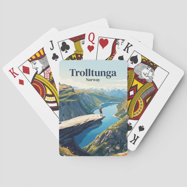 Baraja De Cartas Trolltunga Noruega (Reverso)