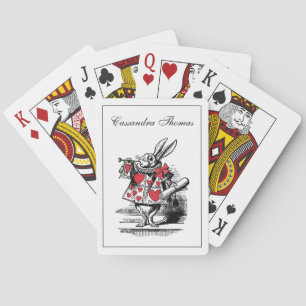 Baraja De Cartas Trompetista Conejo Blanco Alice en Adv Wonderland