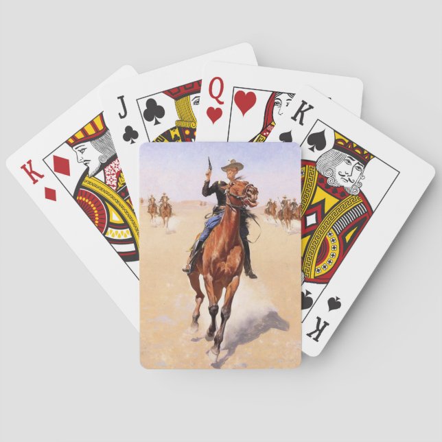 Baraja De Cartas Trooper of the Plains (Cowboy Horse Rider) (Reverso)