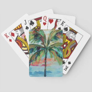 Baraja De Cartas Tropical   Árbol de palma