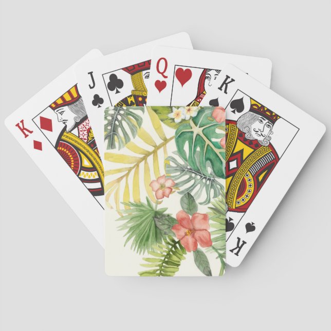 Baraja De Cartas Tropicales suaves (Reverso)