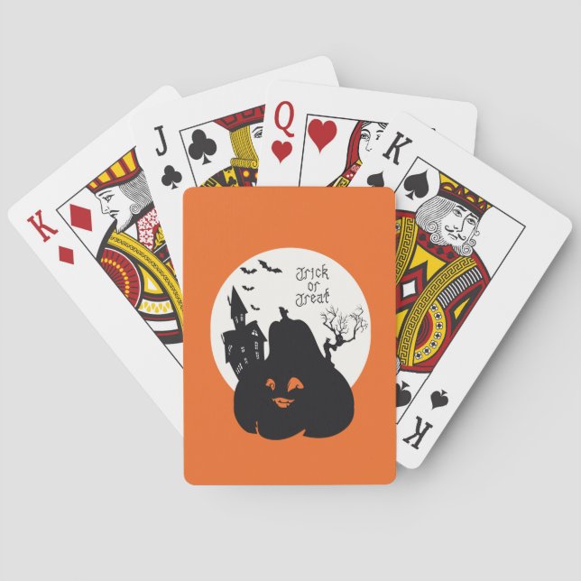 Baraja De Cartas Truco O Tratamiento De Calabaza Tonto (Reverso)