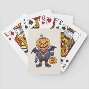 Baraja De Cartas Truco o trato   Feliz Halloween