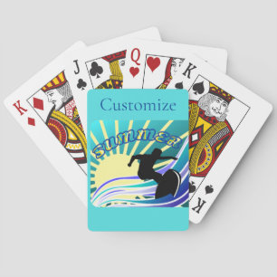 Baraja De Cartas Trueno divertido de surf de verano