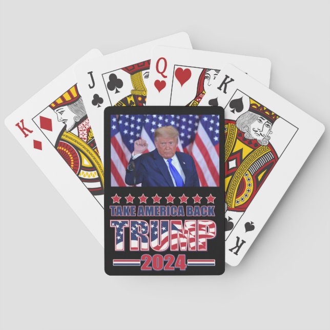 Baraja De Cartas Trump 2020 recuperará a Estados Unidos (Reverso)
