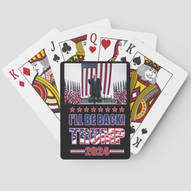 Baraja De Cartas Trump 2020 será malo (Reverso)